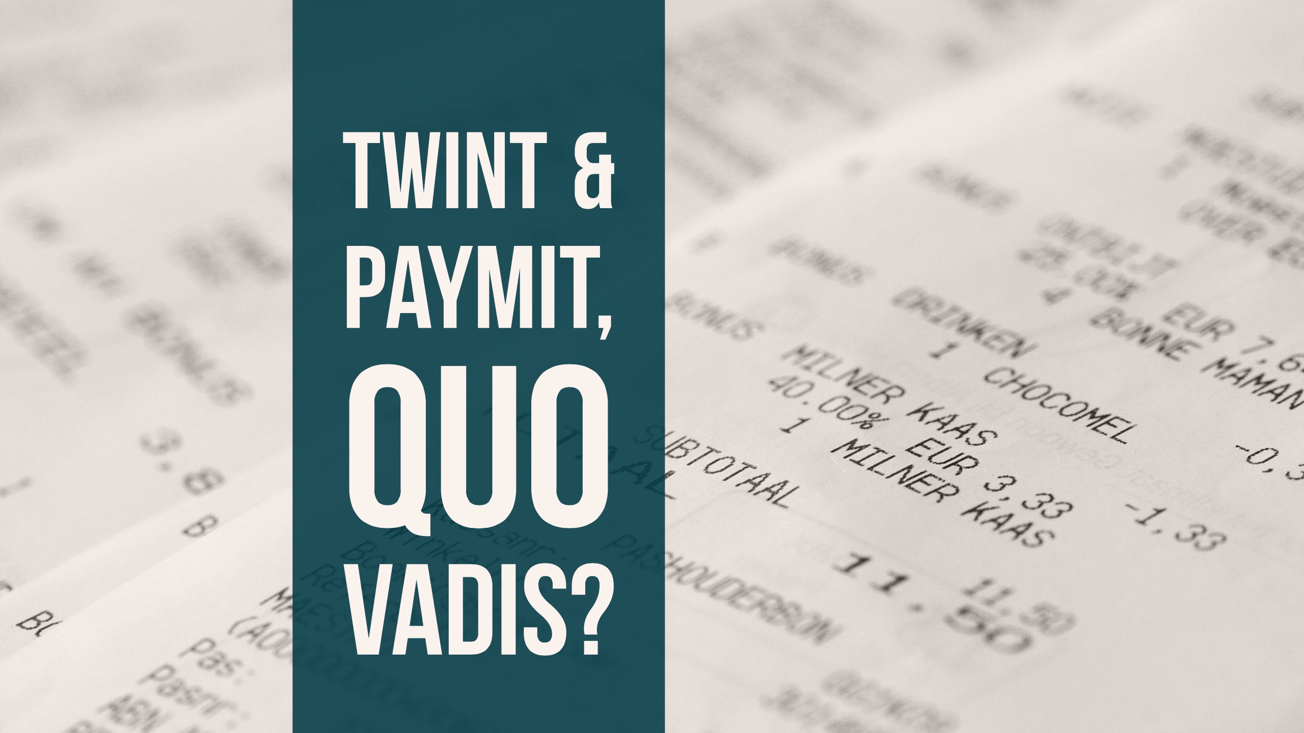 Mobile-Payment Twint/Paymit: eine Ehe auf Zeit?