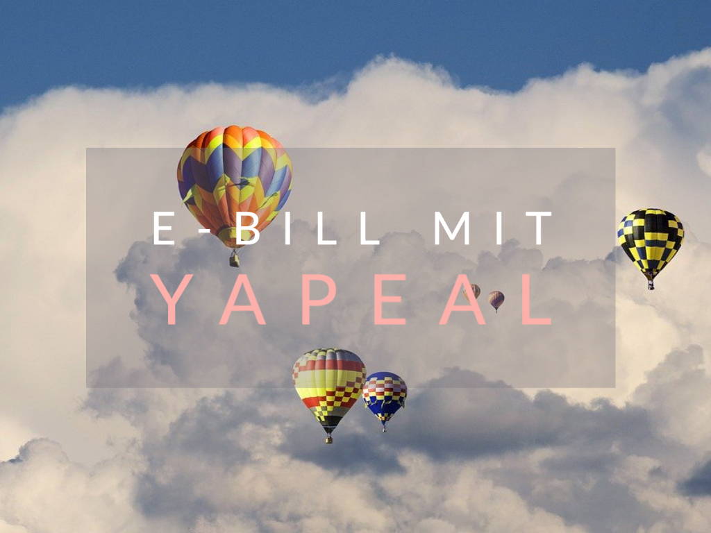 Das Yapeal Konto nun mit eBill und BIC