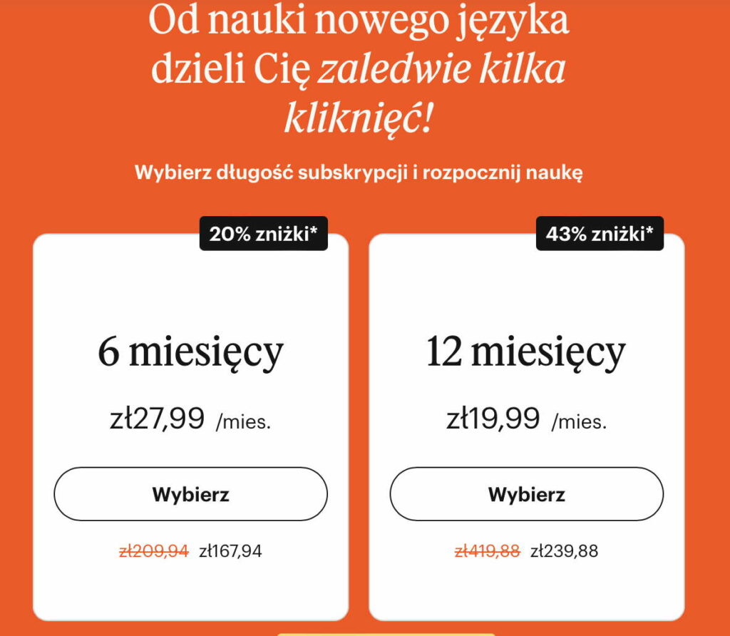 App-Sprachkurs von Babbel mit Abopreis für Polen